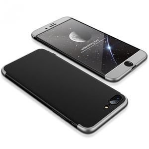 Hülle für iPhone 8 PLUS 360 Grad Schutz mit Displayglas Schutzglas Bumper Cover iPhone 8 PLUS Farbe: Schwarz, Silber