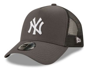 New Era - MLB New York Yankees Diamond Era Trucker Snapback Cap : Grau One Size Farbe: Grau Größe: One Size