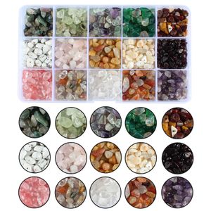 15 barev Drahokamové korálky Kit, polodrahokamové korálky s dírkou Řemeslné korálky Drahokamové korálky Šperky Korálky pro DIY náhrdelník šperky Making