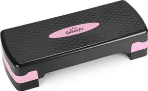 Queenfit® Aerobic Stepper, Steppbrett, Steppbench, Step Trainer, Fitness Stepper - 2-Stufen - Fitnessgerät für Zuhause, Home Gym, Workout, Crossfit