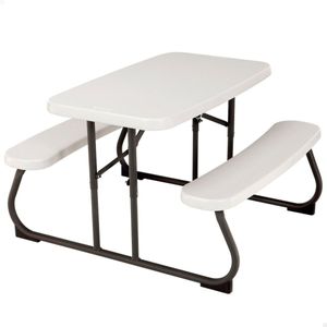 Detský plastový stôl Lifetime | Svetlo šedá | 83x90x54 cm