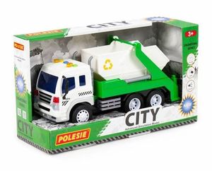Container LKW Kinder Spielzeug CITY grün Schwungrad Fahrzeug mit Licht Sound
