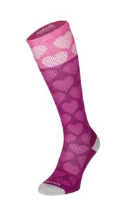 Sockwell Heart Throb Damen Kompressionsstrümpfe 15-20 mmHg Violet Größe 39-43