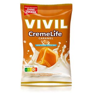 Vivil Creme Life Classic Caramel Lutschbonbons zuckerfrei 90g