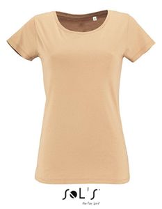 Damen Short Sleeved T-Shirt Milo - Farbe: Sand - Größe: L