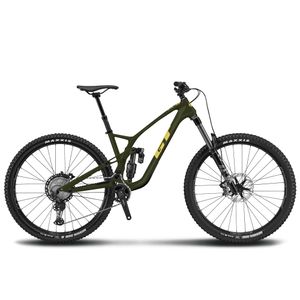GT Force Carbon Pro Mountainbike Fully für Damen und Herren 29 Zoll 160 - 190 cm Fahrrad RockShox 12 Gänge SRAM MTB, Farbe:military green, Rahmengröße:44 cm