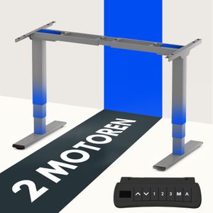 FLEXISPOT EC5S Höhenverstellbarer Schreibtisch Elektrisch Tischgestell mit 2 starken Motoren Super Belastung 160KG 3-Fach-Teleskop Memory-Steueru FLEXISPOT EC5S Höhenverstellbarer Schreibtisch Elektrisch Tischgestell mit 2 starken Motoren Super Belastung 160KG 3-Fach-Teleskop Memory-Steueru