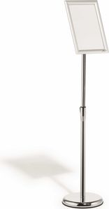 Durable 479823 - Informačný stojan - A4 - Hliník - Plast - Oceľ - Strieborný - Horizontálny/Vertikálny - 1205 mm