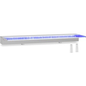 Uniprodo Schwalldusche - 90 cm - LED-Beleuchtung - Blau  - tiefer Wasserauslauf