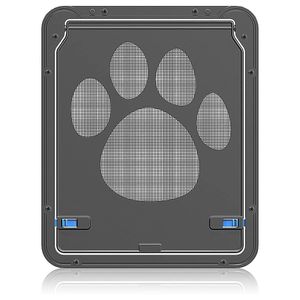 FNCF Haustierklappe für Fliegengittertür Katzenklappe Fliegengitter mit Magnetverschluss Einfache Installation Hundetür für Katzen/ Hunde (29 × 24 cm)