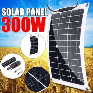 Camtoa Solarpanel Solarzelle Solarmodul 300W 18V Monokristallin Auto Boot MC4-Anschluss