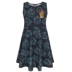Harry Potter - Sommerkleid für Mädchen NS5438 (164) (Schwarz)