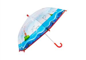 Kinder-Regenschirm transparent Delphin - bb-Klostermann 53117 -