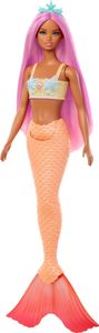 Barbie Lalka Syrenka Pomarańczowy ogon HRR05