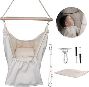 Hängewiege für EIN Baby | Federwiege für EIN Baby | Wiege | Hammock | Federwippe | Baby Federwiege | Hängematte | ECO |  EU