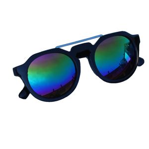 Retro Sonnenbrille Verspiegelt regenbogen