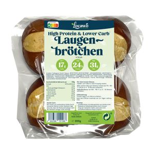 Locawo High Protein & Low Carb* Laugenbrötchen 300g