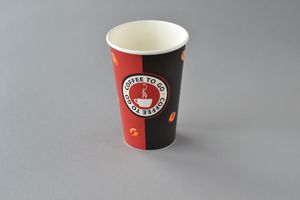 1000 Stück Kaffeebecher "Coffee to go" (Ø 80 mm), 300 ml, Pappe, Hartpapier, Papier Becher