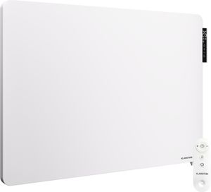 Klarstein Infrarotheizung mit Thermostat, 650W Elektroheizung, Smart Home Infrarotheizung zur Wandmontage, IR mit App-Steuerung & Erkennung Offener Fenster, Effizienter Feuchtraum Heizkörper CO2-Frei