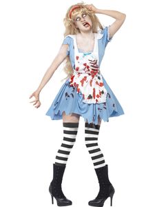 Zombie Alice Kostüm, Größe:L