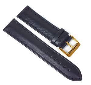 Soft-Kalb Uhrenarmband Leder schwarz, Stegbreite:18mm
