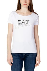 EA7 T-shirt Damen Baumwolle Weiß GR78648 - Größe: XXS