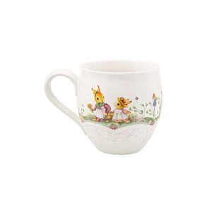 Kubek Villeroy & Boch Spring Fantasy z uchwytem, kwiatowa łąka