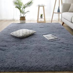 Hochflor Teppich Wohnzimmer Langflor Shaggy Flauschig Hochflorteppiche Rutschfest Modern Schlafzimmer Bettvorleger Grau,Größe:200x300x3cm