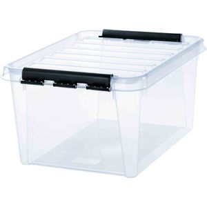 SmartStore Aufbewahrungsbox CLASSIC 31 32 Liter transparent / schwarz