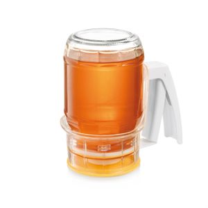 Asseny Glas Kristall Honig Spender Transparent Honig Vorratsbehälter Flasche