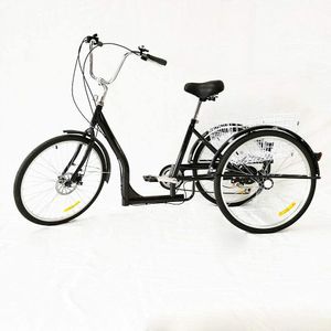 26" Dreirad für Erwachsene 6 Gang Fahrrad Trike Cruise mit Einkaufskorb 3-Rad-Dreirad Seniorenrad Erwachsenen Dreirad 3 Räder für Erwachsene und ältere Menschen