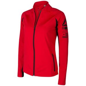 Reebok Damen Sport-Jacke Trainings-Jacke Track Jacket Promo Rot, Größe:M