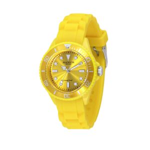 Madison Candy Time "Mini" Silikonuhr Armbanduhr Silikon Uhr Quarzuhr gelb