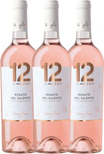 3er Vorteils-Weinpaket - 12 e Mezzo Rosato 2021 - Varvaglione
