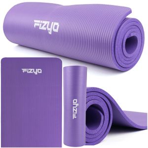 Cvičebná podložka Joga Pilates Fizyo Protisklzová Gymnastická Podložka NBR Fitness 183x61x1 cm – Hrubá 10mm – Fialová