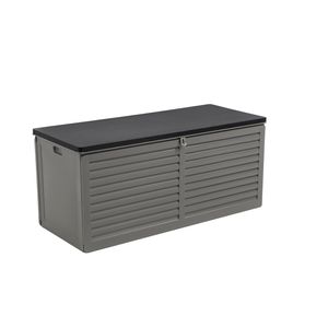 Gartenbox Kissenbox Auflagenbox - Columba 490 Liter - Dunkelgrau