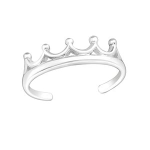 Zehenring Silber 925: Zehring „Krone“