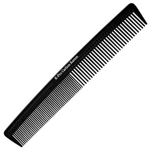 K-Pro Carbon Kamm - Damen Herren Haarschneidekamm Bartkamm Antistatisch - 1 Stück