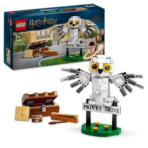 LEGO Harry Potter Hedwig im Ligusterweg 4 Set mit Spielzeug-Eule für Kinder, baubare Tier-Figur mit Hogwarts-Koffer, kleines Geschenk für Jungs, Mädchen und alle Fans ab 7 Jahren 76425