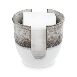Navaris Keramik Schwammhalter - Schwamm Ablage für das Waschbecken - Schale aus Keramik - Geschirrspülschwamm Halter für die Spüle - Keramikschale