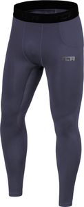 TCA Jungen Leggings, Kompressionshose, Sporthose, Lang - Dunkelgrau, 8-10 Jahre
