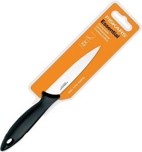 Fiskars Essential Gemüsemesser Edelstahl Messer Küchenmesser Klingenlänge 11 cm