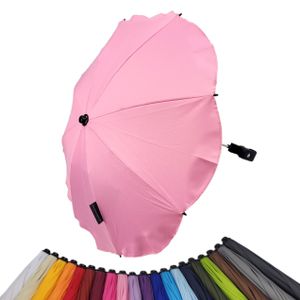 BAMBINIWELT Sonnenschirm für Kinderwagen Ø68cm UV-Schutz50+ Schirm Sonnensegel Sonnenschutz, rosa