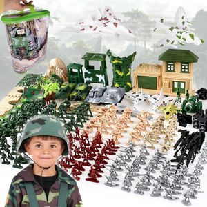 Malplay Soldatenset 300el. | Militär Armee mit Fahrzeugen und Zubehör | große Basis Spielset | ab 3 Jahren