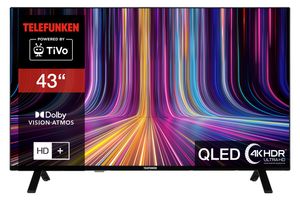 Telefunken QU43TO750S 43 Zoll QLED Fernseher / TiVo Smart TV (4K UHD, HDR Dolby Vision, Dolby Atmos, HD+)