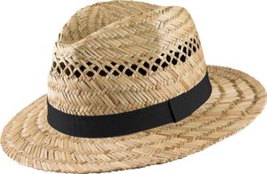 SCIPPIS Country Straw Hat Summer Hat Bogart Western Hat Natural Havana Hat Hat XL (61-62 cm)