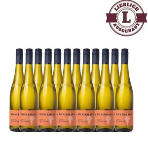 Weißwein Rheinhessen Scheurebe Weingut Dackermann Auslese 108° lieblich  (12x 0,75 l)