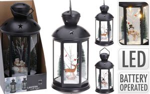 Lampion świąteczny z oświetleniem LED 43 cm SNOWMAN KO-ANX000200sneh