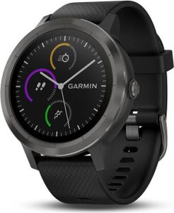 Smartwatch GARMIN Vivoactive 3 1,2" GPS Waterproof 5 ATM Glonass Schwarz Edelstahl