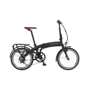 FISCHER E-Bike Pedelec Faltrad 20 FR18 MJ21 Rahmenhöhe 30 cm, 20 Zoll, Akku 317 Wh, Hinterradmotor, Kettenschaltung, LCD Display, schwarz